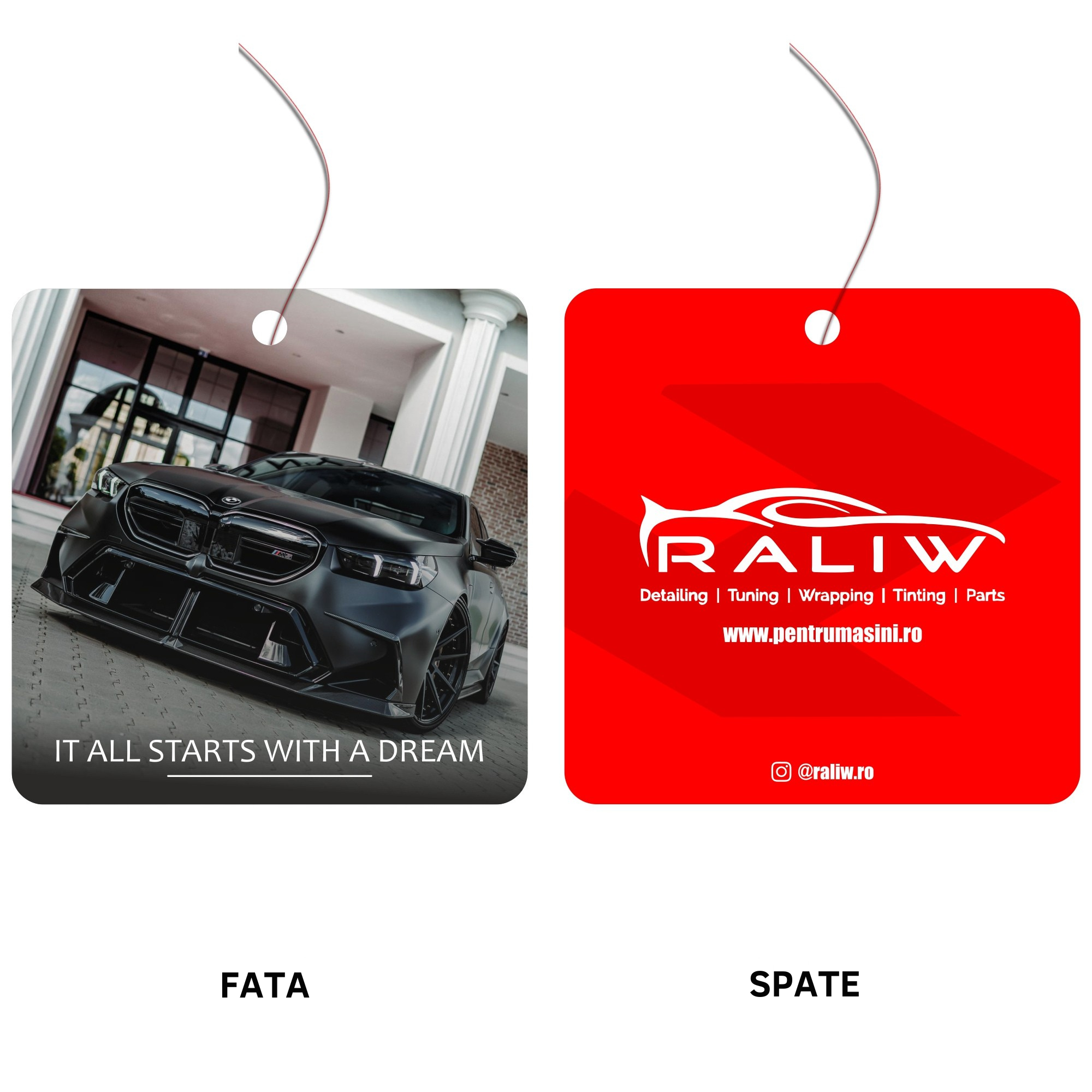 Odorizant auto Raliw – IT ALL STARTS WITH A DREAM